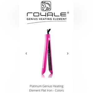 Pink Flat Iron with Platinum Genius Heating